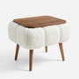 Atelier Del Sofa Papatya Mesa Lateral Blanca